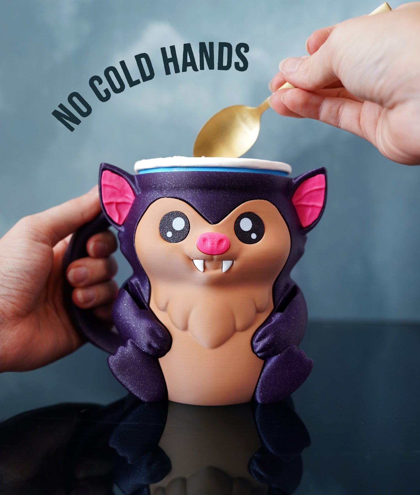 Bramble, the Bat Ice Pint Holder