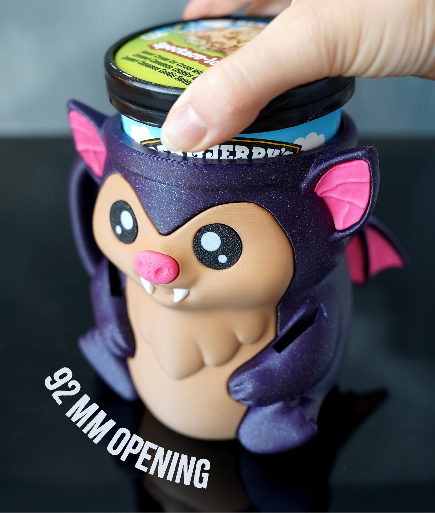 Bramble, the Bat Ice Pint Holder