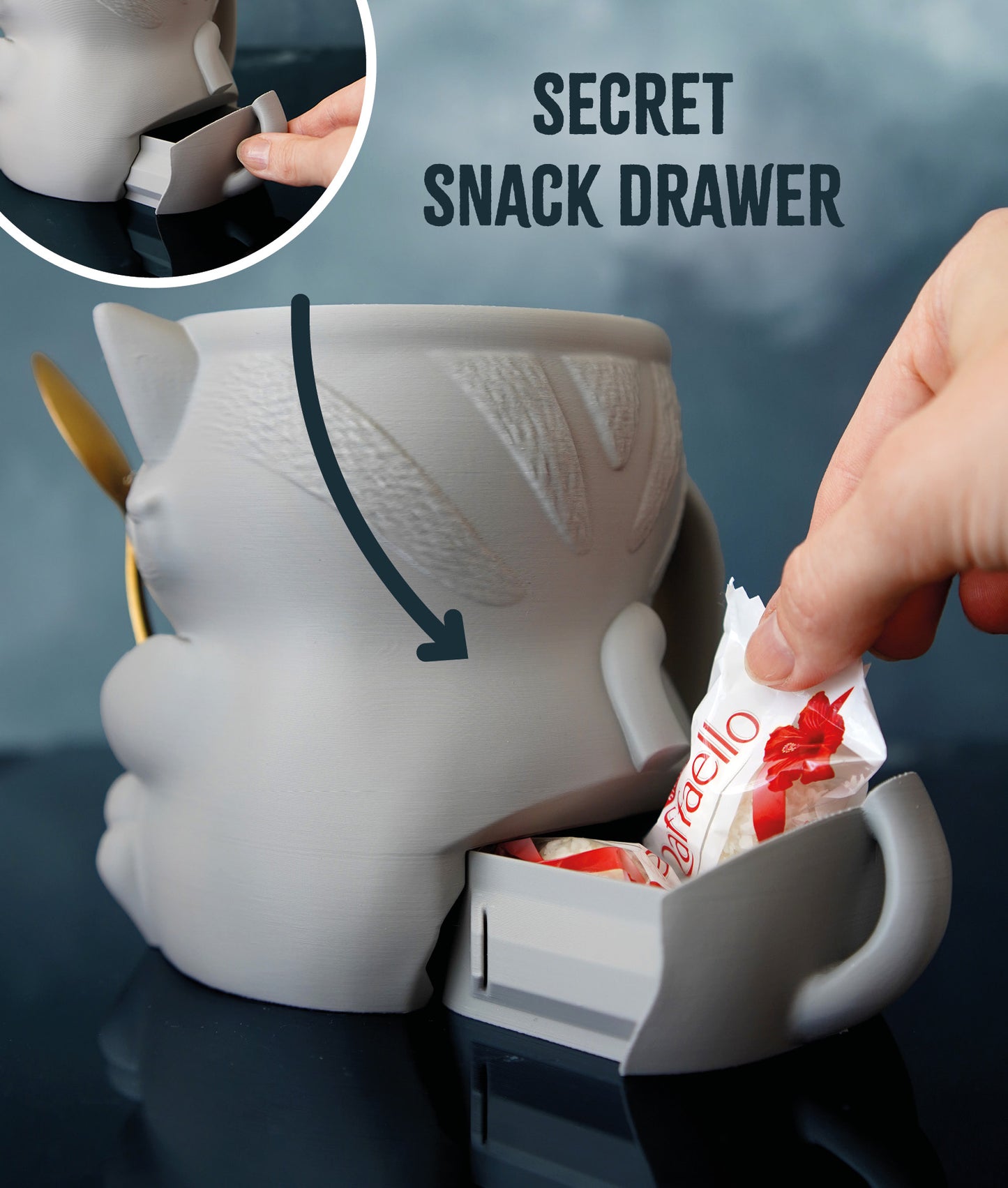 Cuddles, the Cat Ice Pint Holder