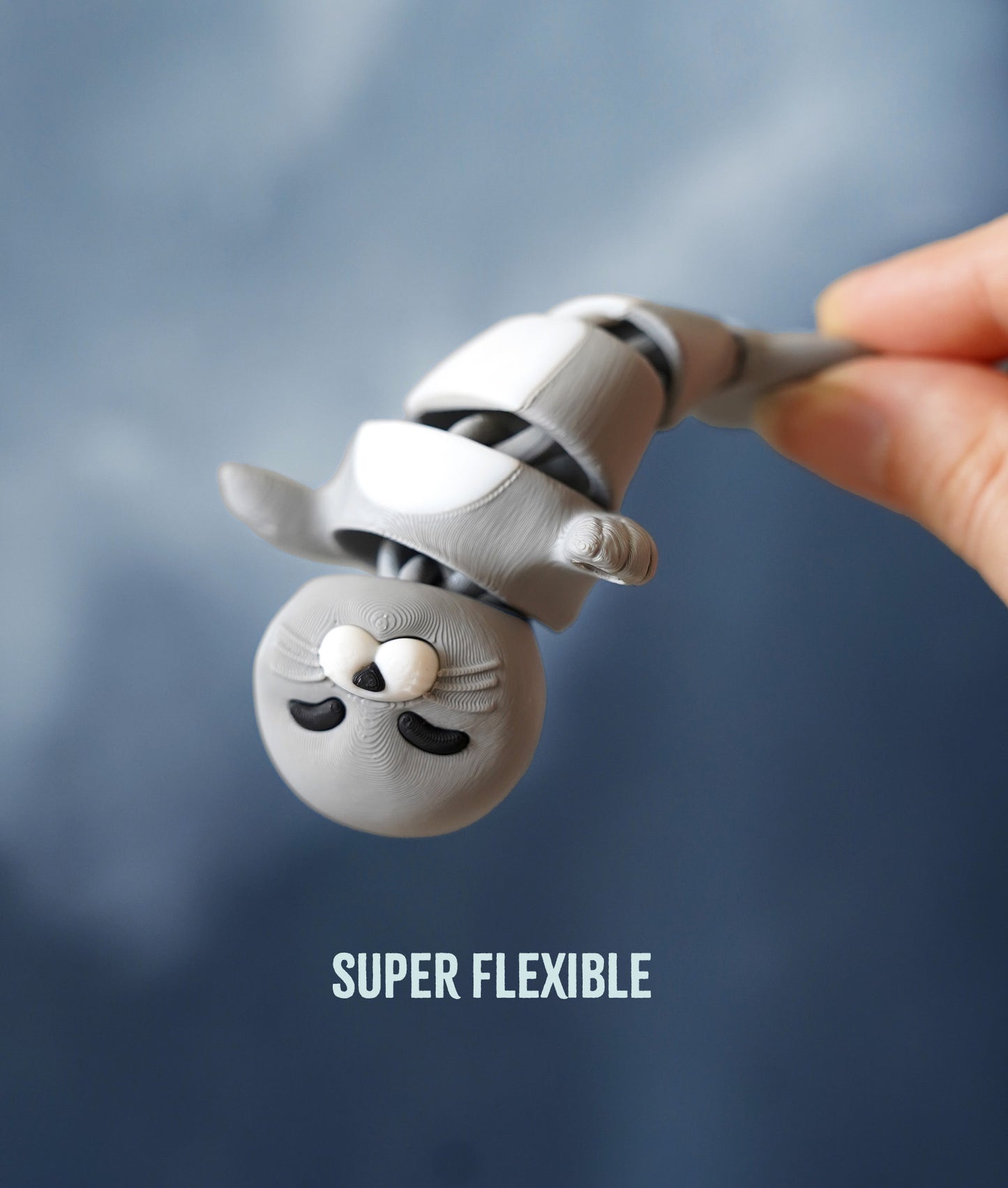 Flexi Seal Magnetic Keychain – 3D Printed Fidget Toy, Cute Collectible Keychain