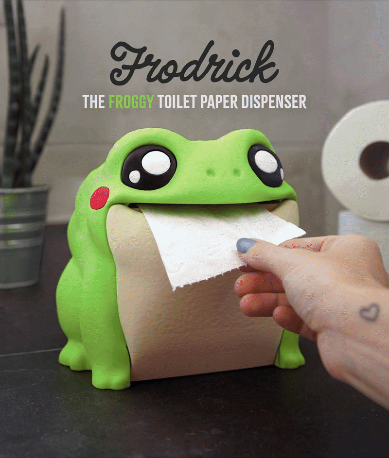 Frodrick the Frog 🐸 Toilet Paper Dispenser