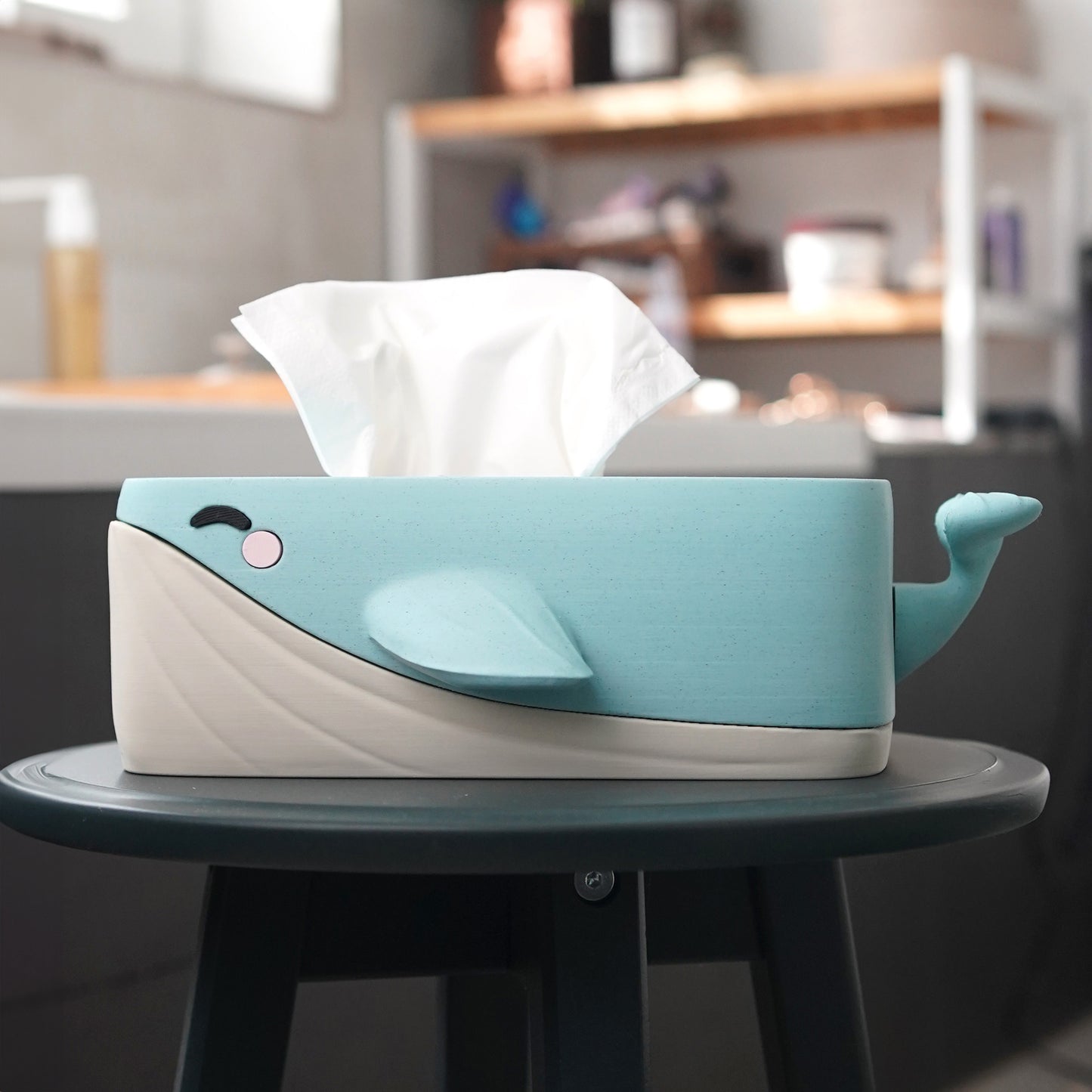 Bubbles the Whale Tissue Box Cover