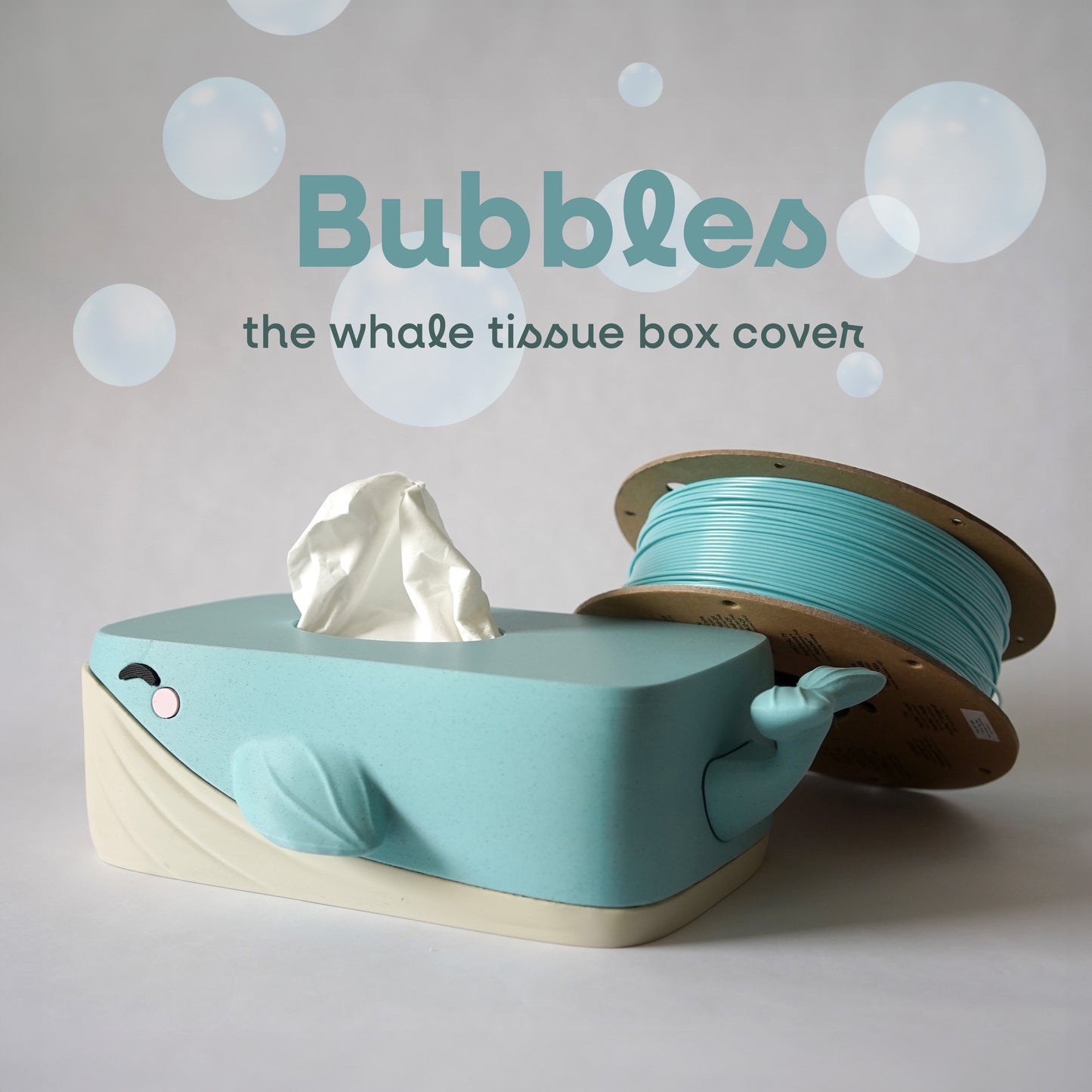 Bubbles the Whale Tissue Box Cover