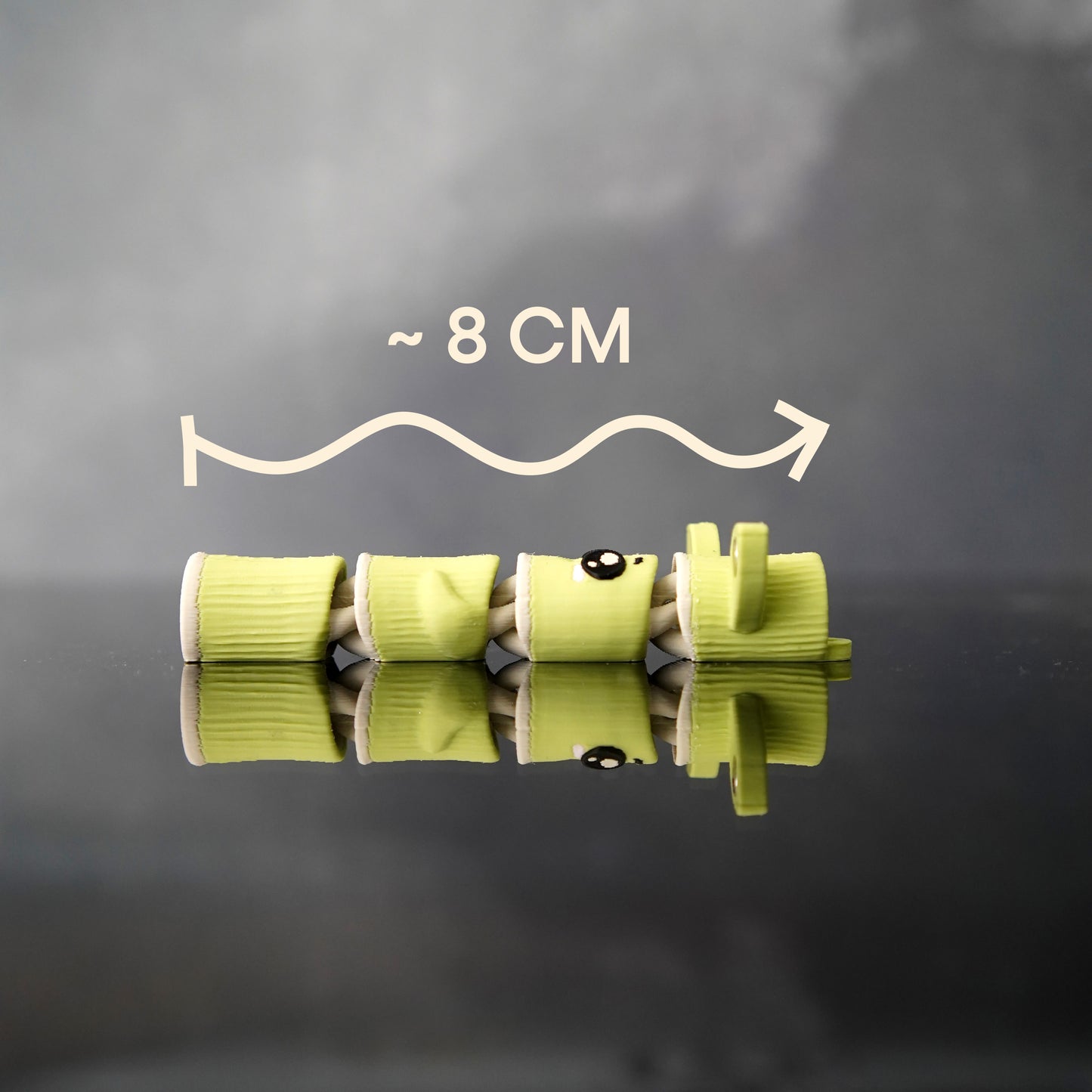 Bamboo Buddy & Bamboo Babette (Pair) – Magnetic Hand-Holding Buddy | 3D Printed Fidget Toy Keychain