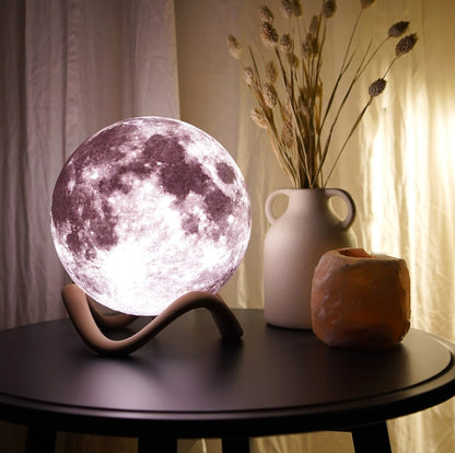 Mondlampe Nachttisch Mondlampe Mond Nachtlicht Schreibtischlampe Lithophane 3D Druck Mondlampe Modern Decor Lamp